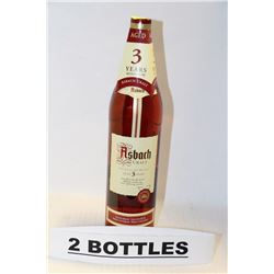 2 BOTTLES OF ASBACH URALT FINE OLD BRANDY