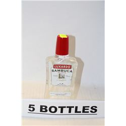 5 BOTTLES OF LUXARDO SAMBUCA