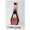 Image 1 : 4 BOTTLES OF MCGUINNESS CHERRY BRANDY