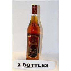 2 BOTTLES OF DUJARDIN FINE V.S.O.P BRANDY