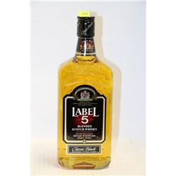 750ML BOTTLE OF LABEL 5 BLENDED SCOTCH WHISKY