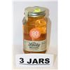 Image 1 : 3 JARS OF OLE SMOKY STRAWBERRY LIGHTNIN' MOONSHINE