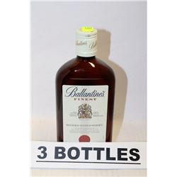 3 BOTTLES OF BALLANTINE'S FINEST BLENDED SCOTCH