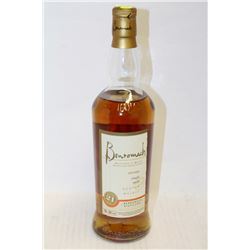 750ML BOTTLE OF BENROMACH SINGLE MALT SCOTCH