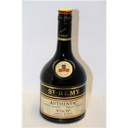 750ML BOTTLE OF ST-REMY AUTHENTIC FRENCH BRANDY