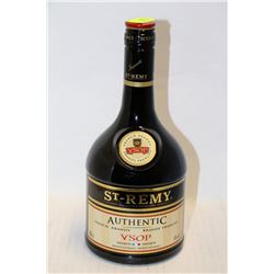 750ML BOTTLE OF ST-REMY AUTHENTIC FRENCH BRANDY