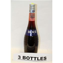 3 BOTTLES OF BOLS CHERRY BRANDY