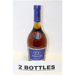 2 BOTTLES OF E&J V.S.O.P SUPERIOR RESERVE BRANDY