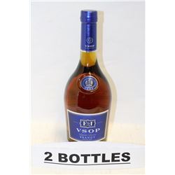 2 BOTTLES OF E&J V.S.O.P SUPERIOR RESERVE BRANDY