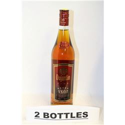 2 BOTTLES OF DUJARDIN FINE V.S.O.P BRANDY