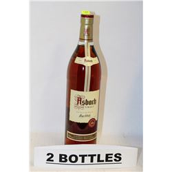 2 BOTTLES OF ASBACH URALT FINE OLD BRANDY