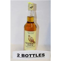 2 BOTTLES OF HIGHLAND PRIDE BLENDED SCOTCH WHISKY