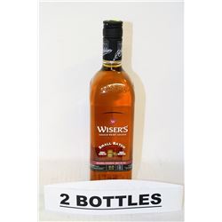 2 BOTTLES OF WISER'S CANADIAN WHISKY