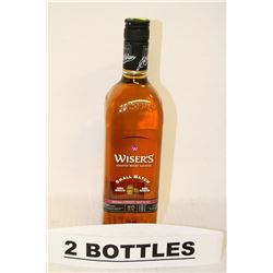 2 BOTTLES OF WISER'S CANADIAN WHISKY