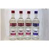 Image 1 : 4 BOTTLES OF MARK ONE  VODKA