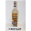 Image 1 : 3 BOTTLES OF THREE OLIVES S'MORES FLAVOURED VODKA