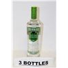 Image 1 : 3 BOTTLES OF SMIRNOFF GREEN APPLE FLAVORED VODKA