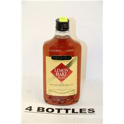 4 BOTTLES OF LEMON HART ORIGINAL RUM