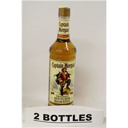 2 BOTTLES OF CAPTAIN MORGAN ORIGINAL SPICED RUM