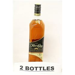 2 BOTTLES OF FLOR DE CANA ANEJO CLASICO RUM