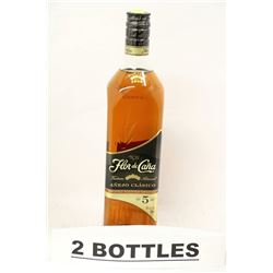 2 BOTTLES OF FLOR DE CANA ANEJO CLASICO RUM