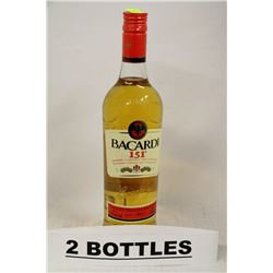 2 BOTTLES OF BACARDI 151 RUM