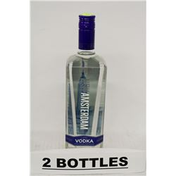 2 BOTTLES OF NEW AMSTERDAM 5 TIMES DISTILLED VODKA