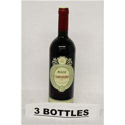 3 BOTTLES OF MASI CAMPOFIORIN RED WINE
