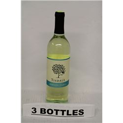 3 BOTTLES OF TISDALE MOSCATO WHITE WINE
