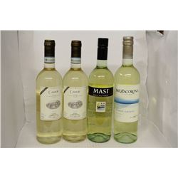 4 BOTTLES OF VARIOUS WHITE WINES