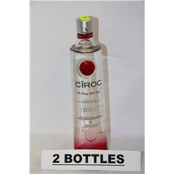 2 BOTTLES OF CIROC RED BERRY IMPORTED SPIRIT DRINK