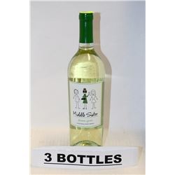 3 BOTTLES OF MIDDLE SISTER DRAMA QUEEN PINOT
