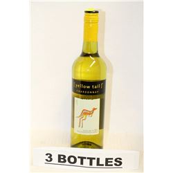 3 BOTTLES OF YELLOW TAIL CHARDONNAY 2013