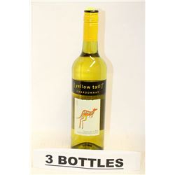 3 BOTTLES OF YELLOW TAIL CHARDONNAY 2013