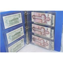 BINDER OF OLD CANADIAN CURRENCY NOTES