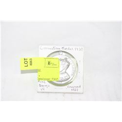 1937 CORONATION METAL