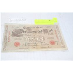 GERMAN 1000 MARK BANKNOTE