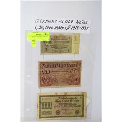 GERMANY BANK NOTES: 1918-1937