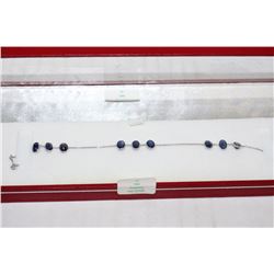 14KT WHITE GOLD SAPPHIRE BRACELET