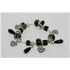 Image 1 : PANDORA STYLE  BRACELET IN BLACKS AND SILVERS