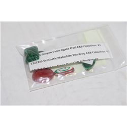 LOT OF 5 CABACHON STONES