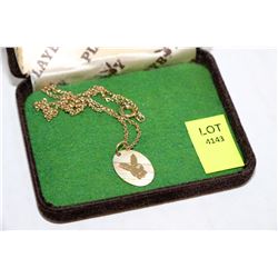 PLAYBOY BOX WITH GOLD PLAYBOY NECKLACE