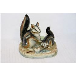 PORCELAIN CHIPMUNK FIGURINE