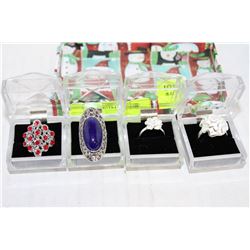LOT OF 4 RINGS