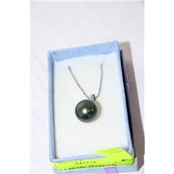 LADIES 14MM SEA SHELL PEARL PENDANT NECKLACE