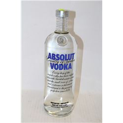 1.14L BOTTLE OF ABSOLUT VODKA 40%ALC./VOL.