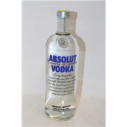 1.14L BOTTLE OF ABSOLUT VODKA 40%ALC./VOL.