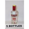 Image 1 : FIVE 375ML BOTTLES OF SMIRNOFF RASPBERRY FLAVOURED