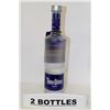 Image 1 : TWO 750ML BOTTLES OF THREE OLIVES VODKA 40%ALC.