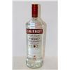 Image 1 : 1.14L BOTTLE OF SMIRNOFF NO.21 VODKA 40%ALC./VOL.